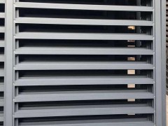 河北金晟源電動百葉窗，金屬空調(diào)外機罩，金屬通風百葉窗